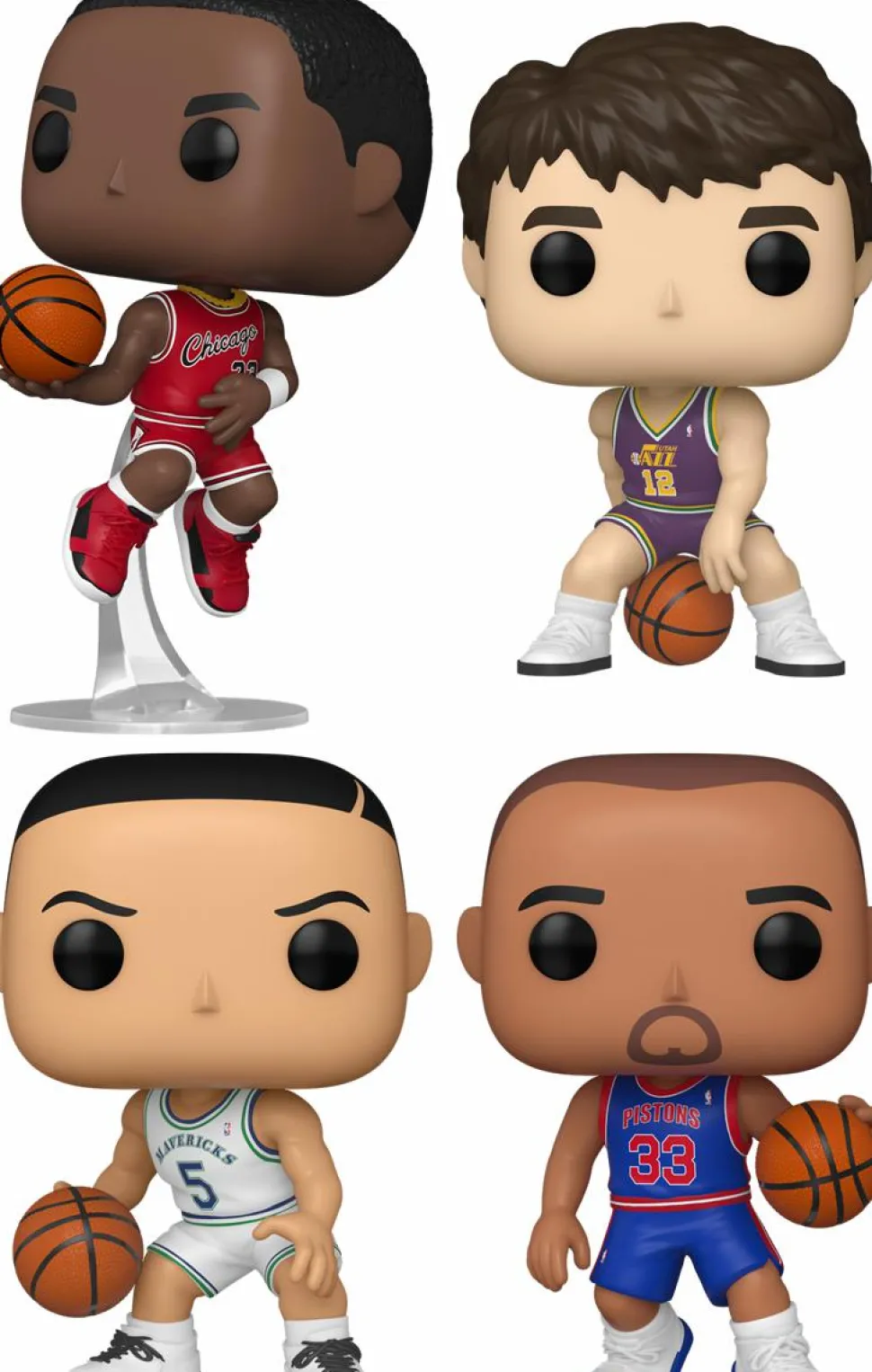 NBA Basketball: Rookie Season - Slam Dunk Pop! Vinyl Bundle (Set of 4)