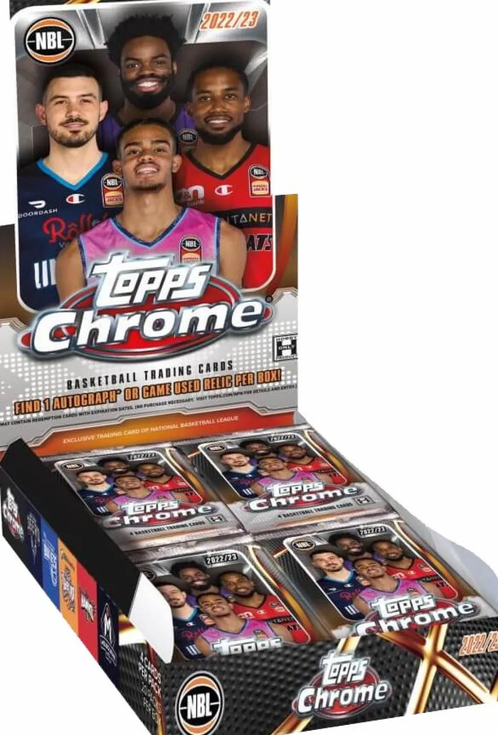 NBL Basketball - 2022/23 Topps Chrome Basketball Trading Cards Hobby Box (Display of 20)