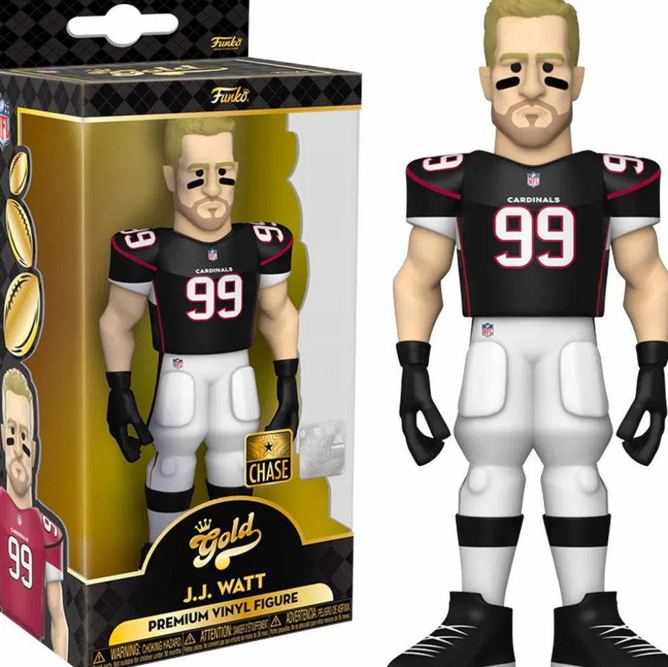 NFL Football - J.J. Watt Houston Texans 5" Gold Premium Vinyl Figure