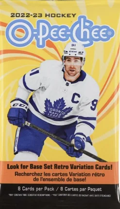 NHL Hockey - 2022/23 Upper Deck O-Pee-Chee Hockey Trading Cards Retail Pack (8 Cards)