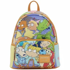 Nickelodeon - Nick 90s Color Block 10” Faux Leather Mini Backpack
