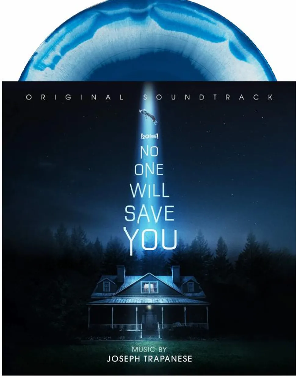 No One Will Save You (2023) - Original Motion Picture Soundtrack by Joseph Trapanese LP Vinyl Record (Midnight Blue & White Light Beam Swirl Coloured Vinyl)