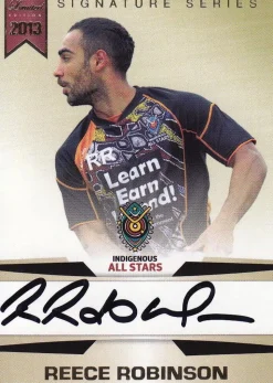 NRL Rugby League - 2013 Rugby Trading Card Collection Signature Set - Reece Robinson