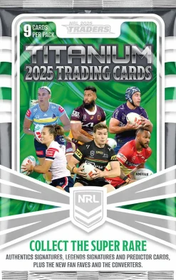 NRL Rugby League - 2025 Traders Titanium Trading Cards Booster Box (36 Packs)