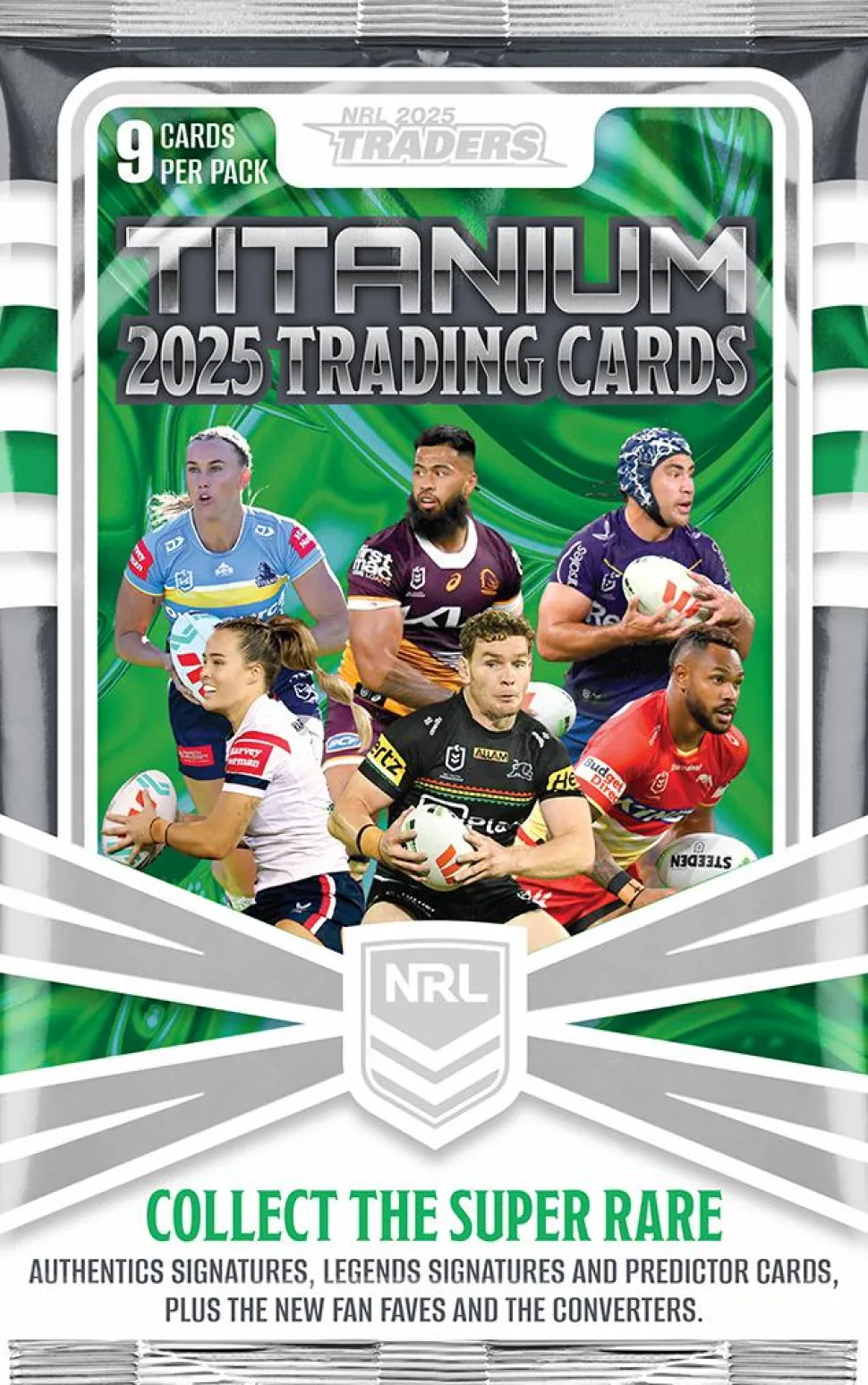 NRL Rugby League - 2025 Traders Titanium Trading Cards Booster Box (36 Packs)