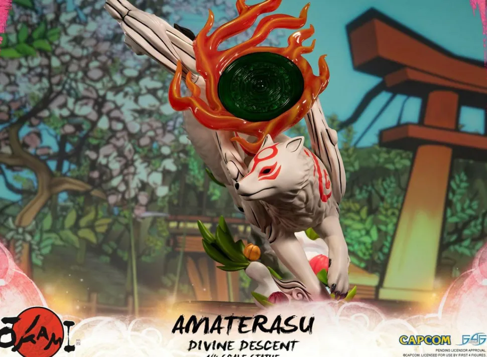 Okami - Amaterasu Divine Descent 1/4 Scale Statue