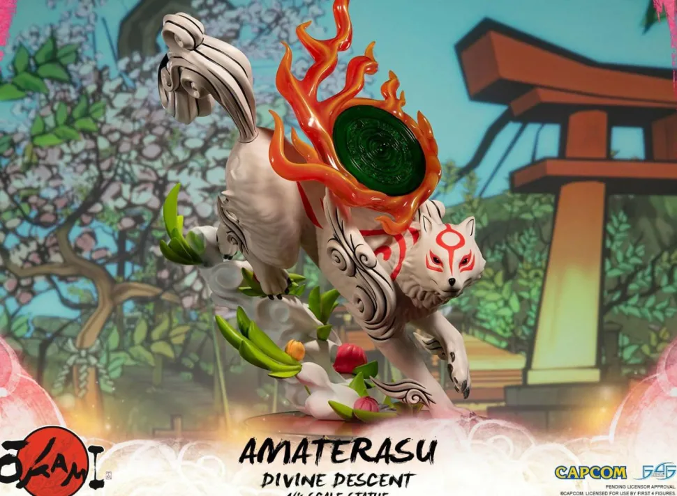 Okami - Amaterasu Divine Descent 1/4 Scale Statue