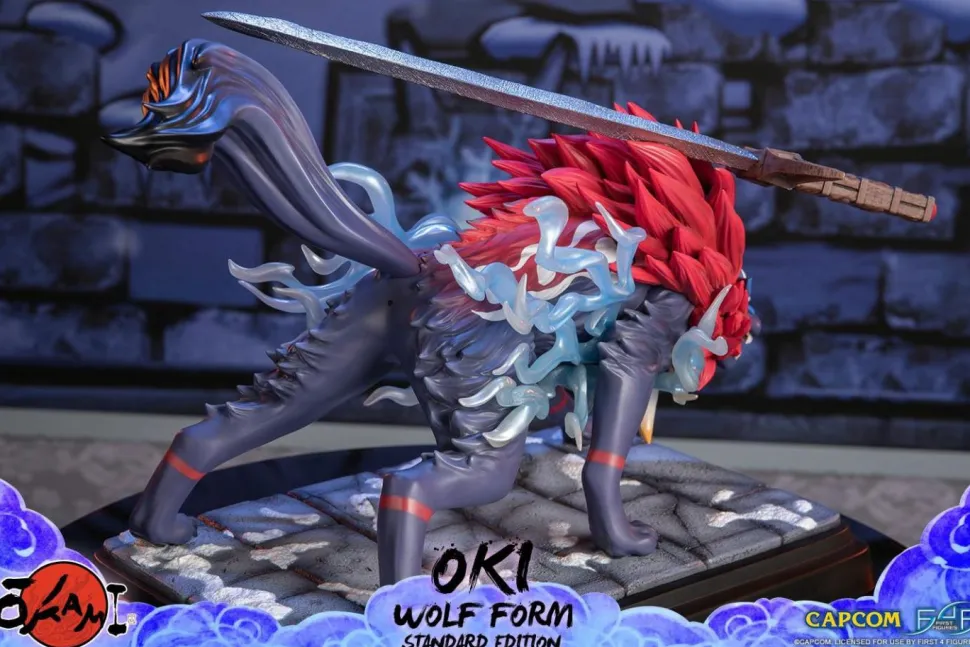 Okami - Oki Wolf Form 14” Statue