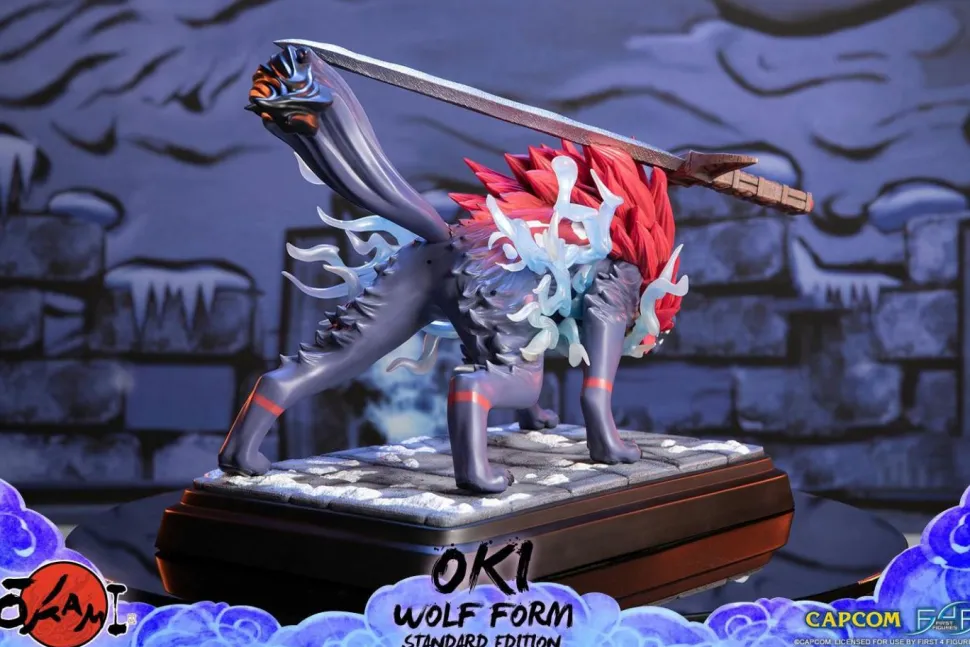 Okami - Oki Wolf Form 14” Statue