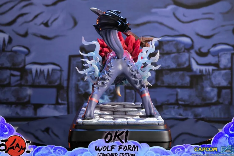 Okami - Oki Wolf Form 14” Statue