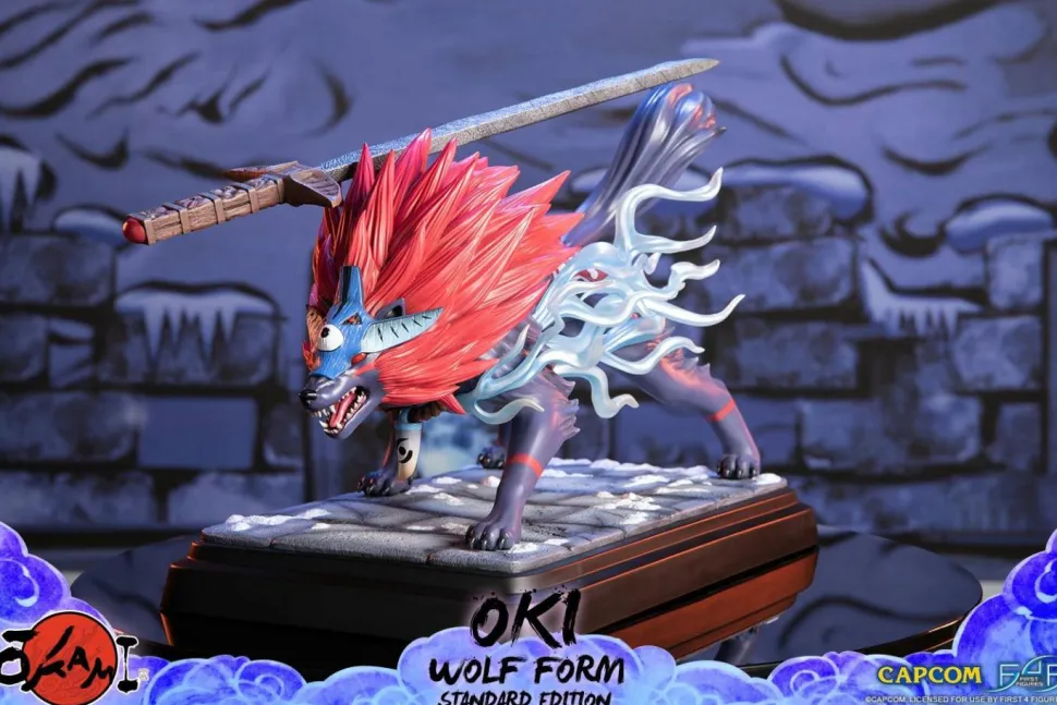 Okami - Oki Wolf Form 14” Statue