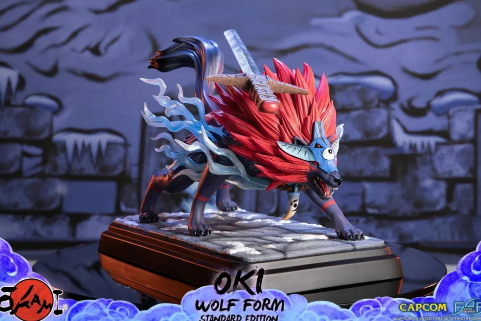 Okami - Oki Wolf Form 14” Statue