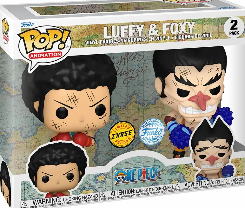 One Piece - Luffy & Foxy Pop! Vinyl Figure 2-Pack