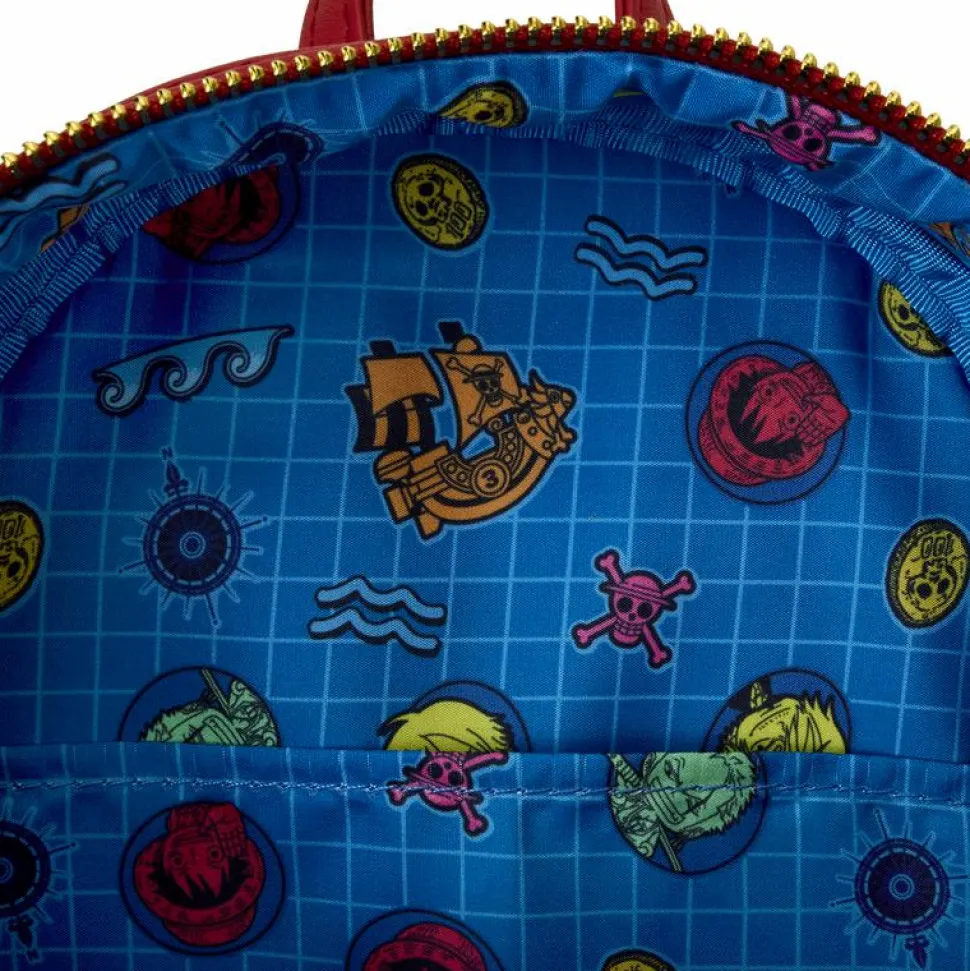 One Piece - Thousand Sunny Ship 10" Faux Leather Mini Backpack