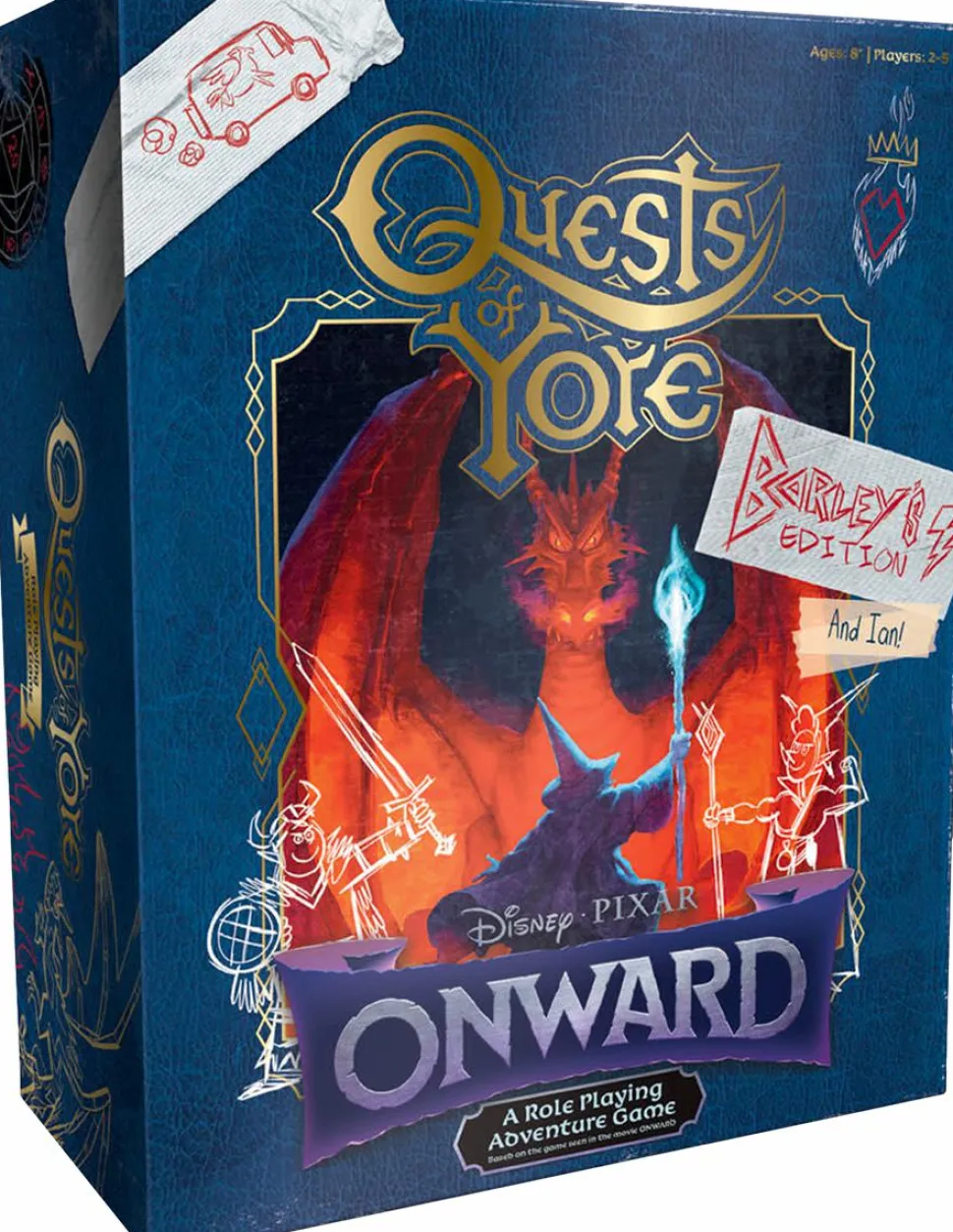 Onward (2020) - Quests of Yore Barley’s Edition Role Playing Adventure Board Game