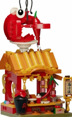 Pantasy - Crayfish Shop Food Street Series Building Block Construction Set (392 Pieces)