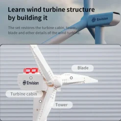 Pantasy - Envision Wind Turbine Joyride Series Building Block Construction Set (463 Pieces)