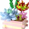 Pantasy - Succulent Garden: Something Blue Building Block Construction Set (434 Pieces)