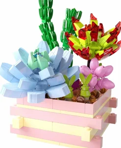 Pantasy - Succulent Garden: Something Blue Building Block Construction Set (434 Pieces)