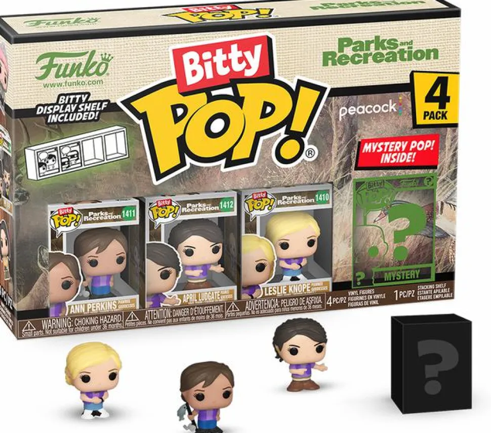 Parks & Recreation - Ann, Leslie, April (Goddess) & Mystery Bitty Pop! Vinyl Figure 4-Pack