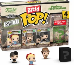 Parks & Recreation - Leslie the Riveter, Hunter Ron, Janet Snakehole & Mystery Bitty Pop! Vinyl Figure 4-Pack