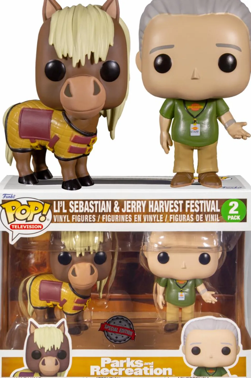Parks and Recreation - Jerry & Li’l Sebastian Pop! Vinyl Figure 2-Pack