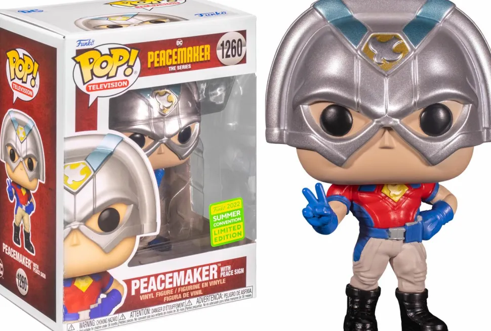 Peacemaker (2022) - Peacemaker with Peace Sign & Shield Pop! Vinyl Bundle (2022 Summer Convention Exclusive) (Set of 2)