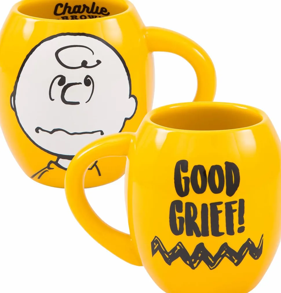 Peanuts - Charlie Brown Good Grief Oval Ceramic Mug