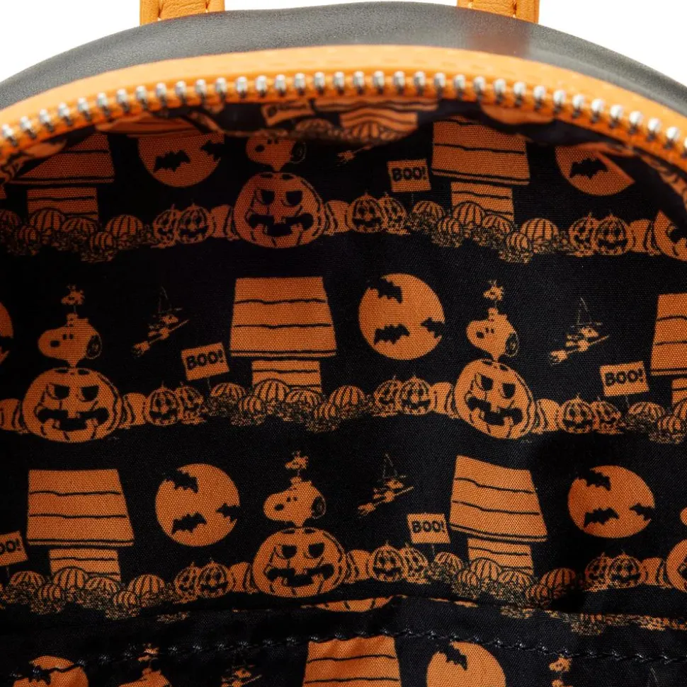 Peanuts - Great Pumpkin Snoopy Glow in the Dark 10” Faux Leather Mini Backpack