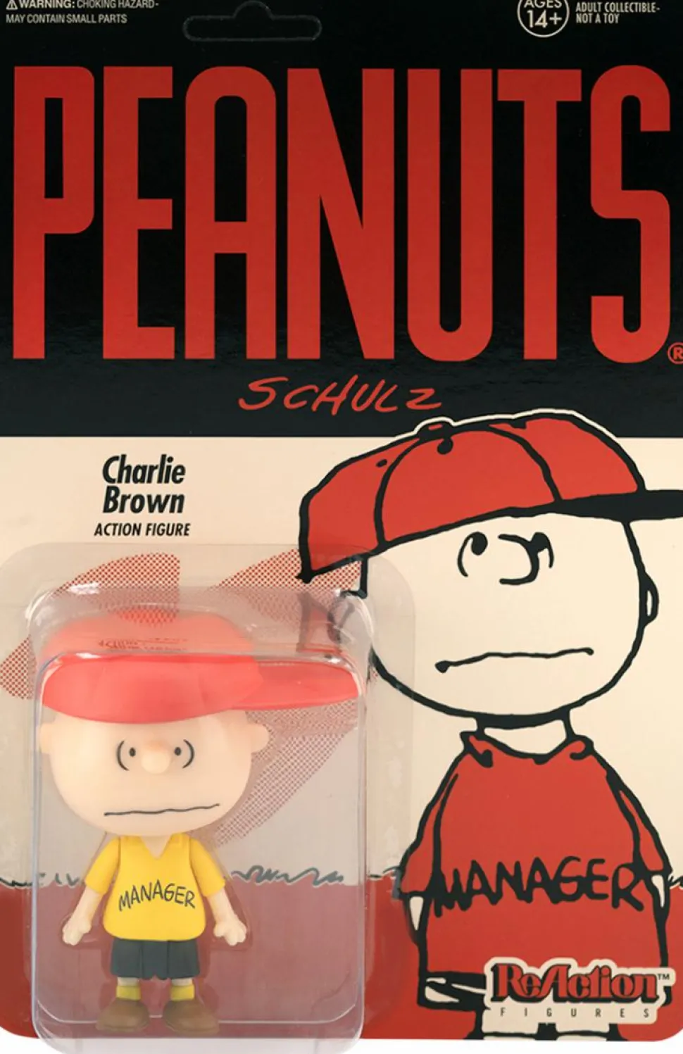 Peanuts - Manager Charlie Brown ReAction 3.75” Action Figure
