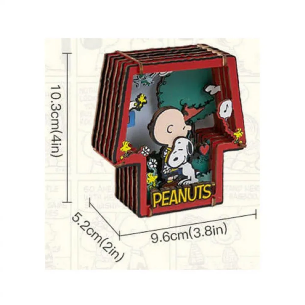Peanuts - Snoopy Healing Hug Wooden Theater Wooden Construction Set (24 Pieces)