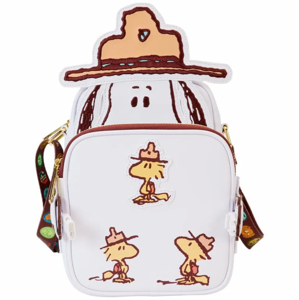 Peanuts - 50th Anniversary Snoopy's Beagle Scouts 8" Faux Leather Crossbuddies Bag