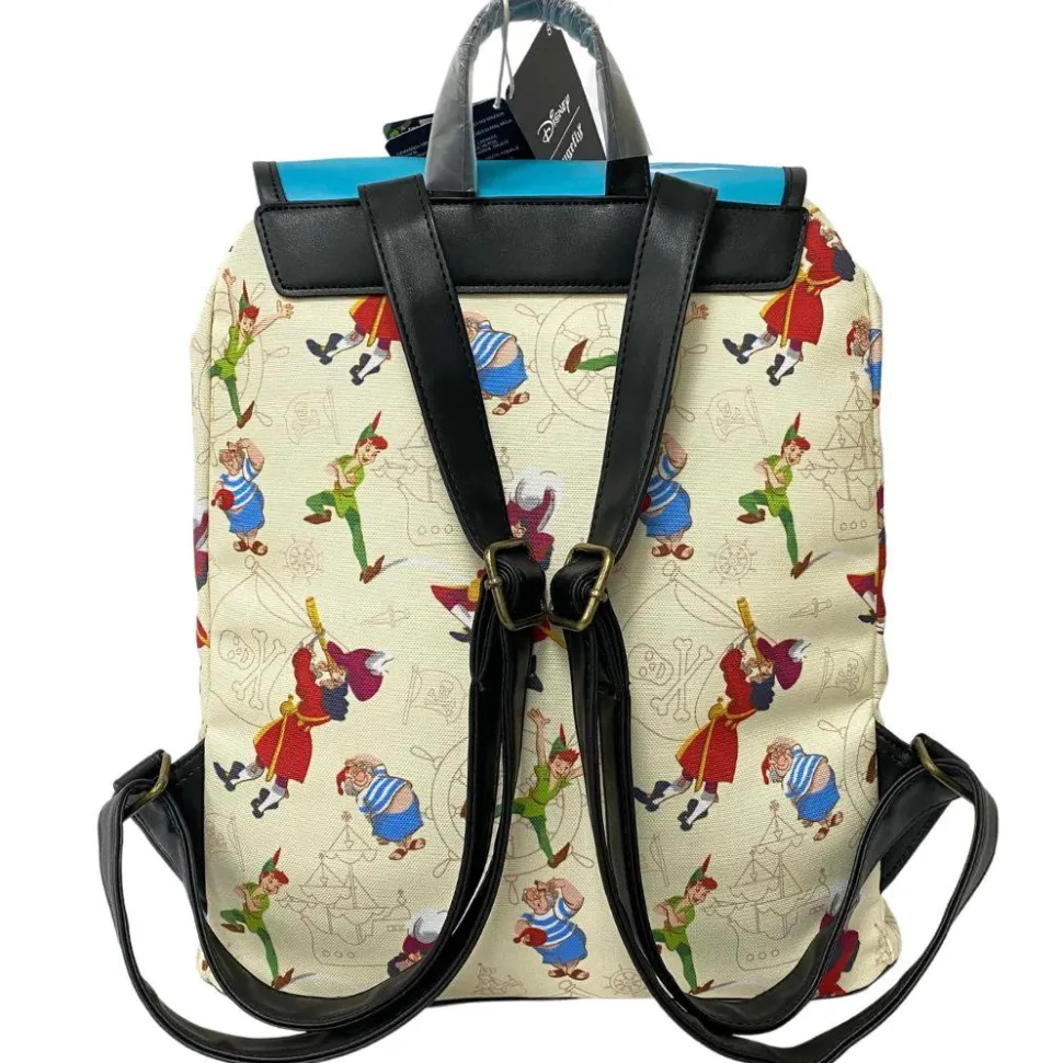 Peter Pan (1953) - Captain Hook Skull 14” Faux Leather Backpack