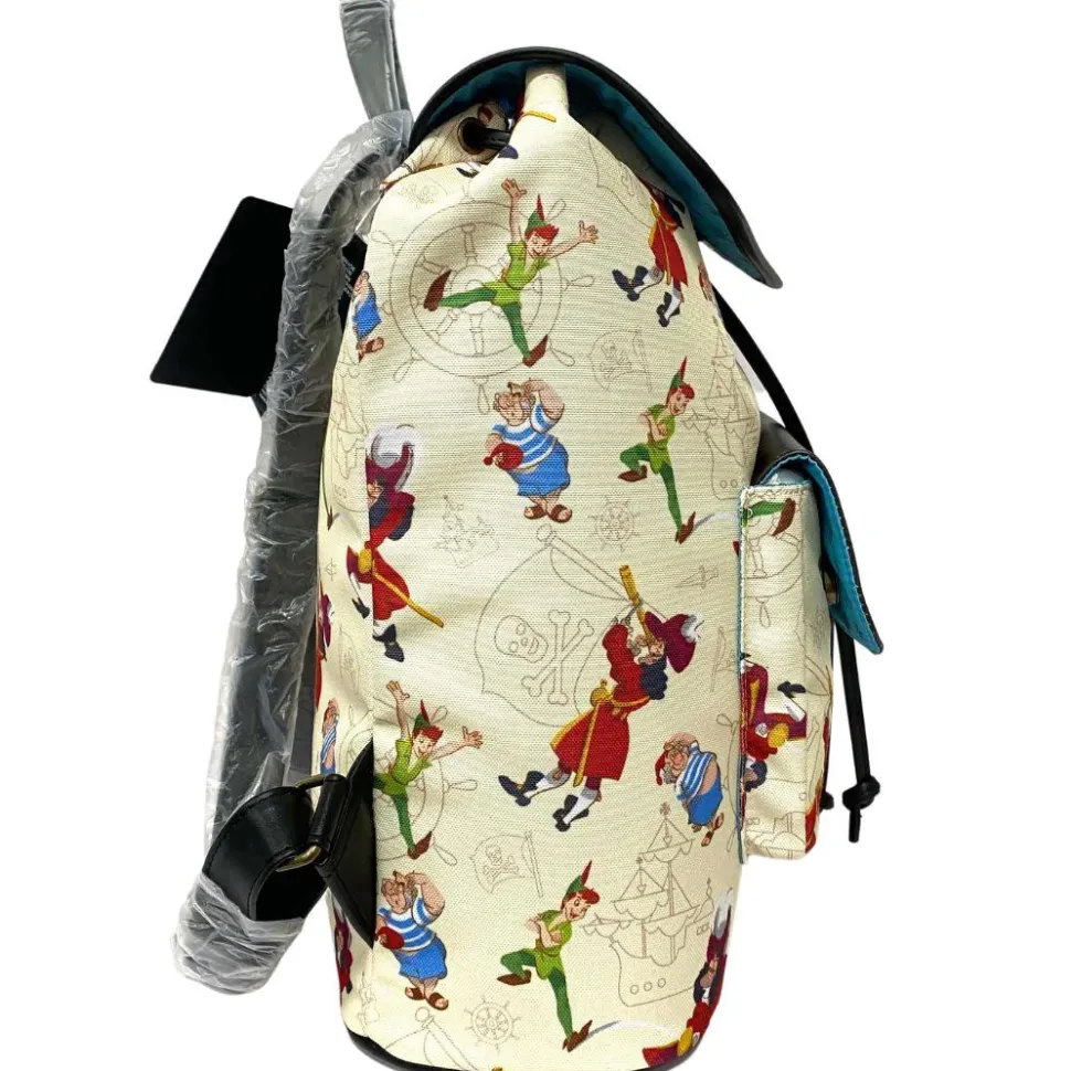 Peter Pan (1953) - Captain Hook Skull 14” Faux Leather Backpack