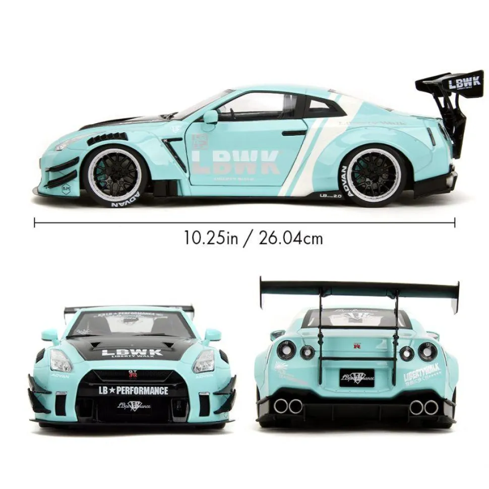 Pink Slips - Nissan GT-R R35 LBWK Body Kit Type 2.0 1/18th Scale Die-Cast Vehicle Replica