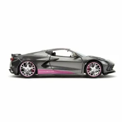 Pink Slips - Pink/Grey 2020 Chevrolet Corvette Stingray 1/24th Scale Die-Cast Vehicle Replica