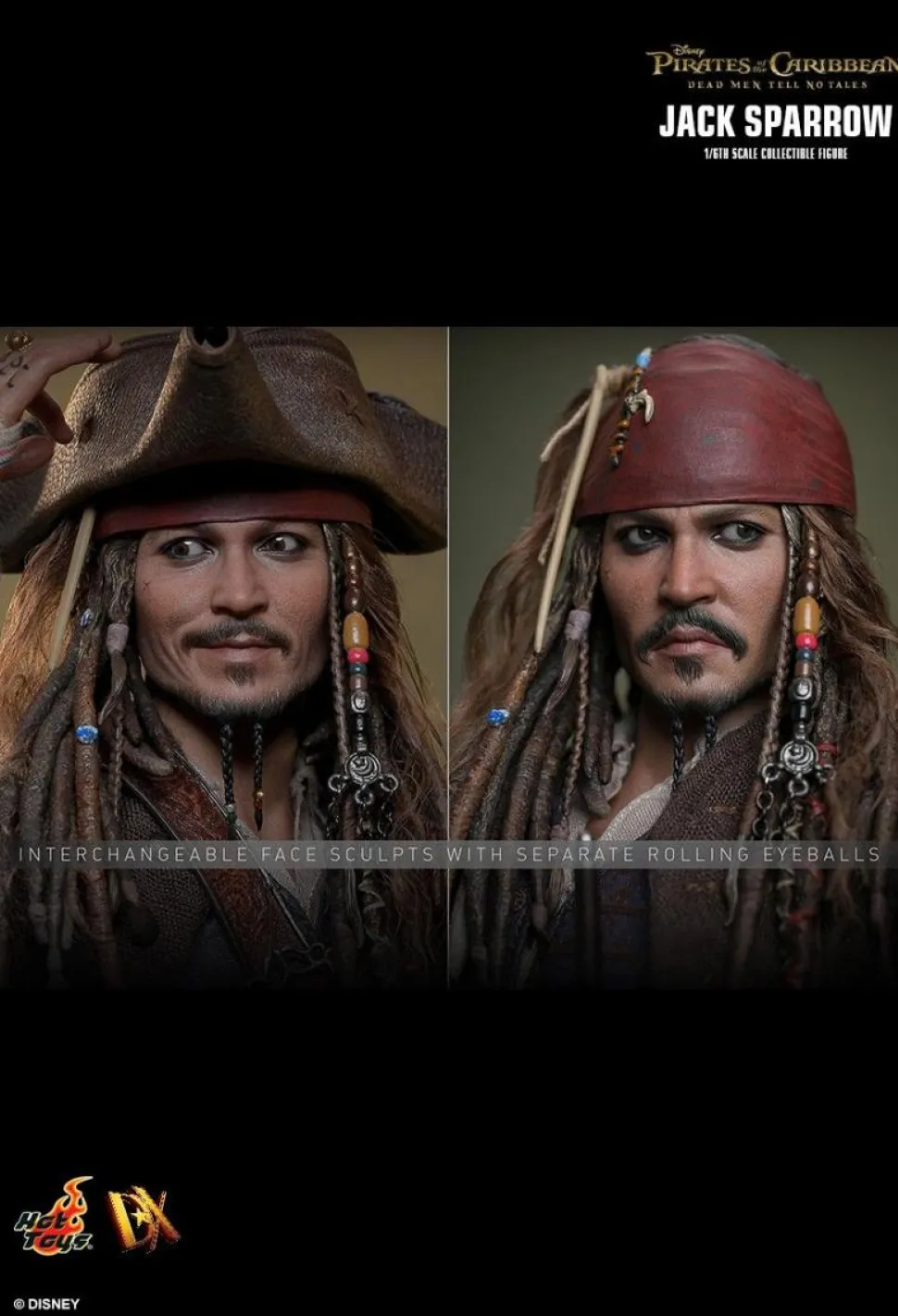 Pirates of the Caribbean: Dead Men Tell No Tales - Jack Sparrow 1/6th Scale Hot Toys Action Figure