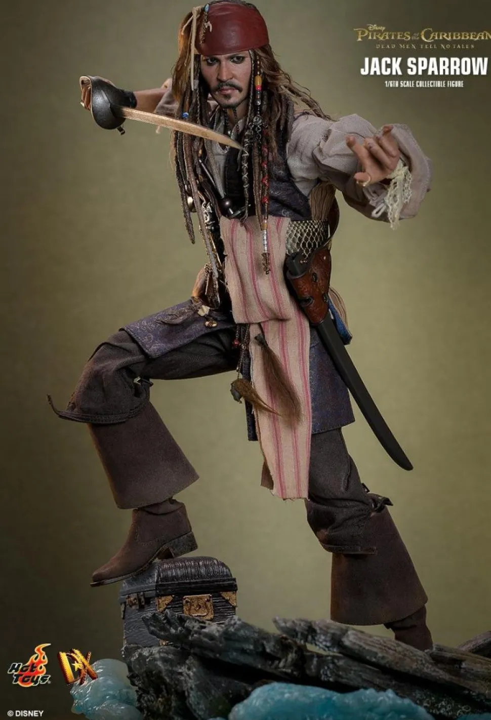 Pirates of the Caribbean: Dead Men Tell No Tales - Jack Sparrow 1/6th Scale Hot Toys Action Figure