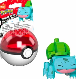 Pokemon - Bulbasaur 2022 Evergreen Pokeball Mega Construx Construction Set Mini Figure (30 Pieces)
