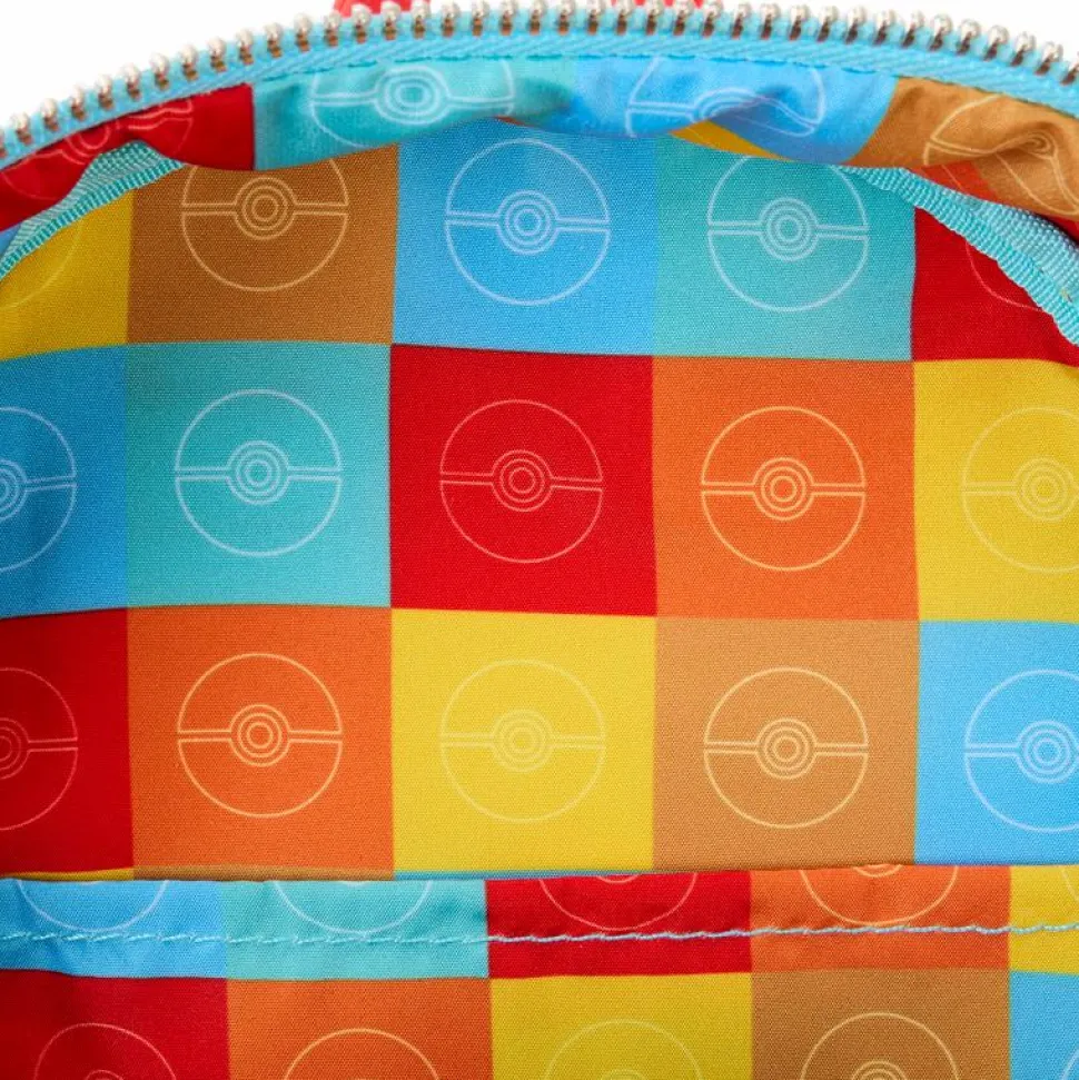 Pokemon - Color Block Starters 10" Faux Leather Mini Backpack