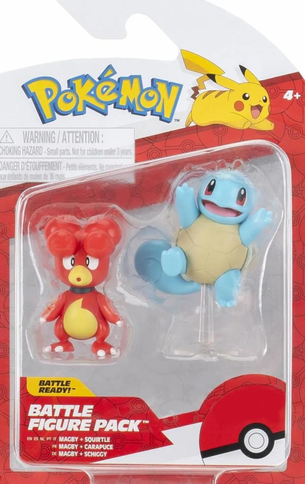 Pokemon - Magby + Squirtle Battle Figure Battle Figure 2-Pack