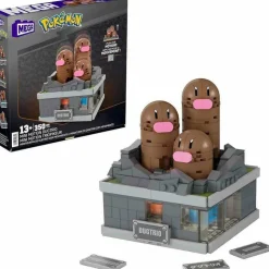 Pokemon - Mini Motion Dugtrio Mega Construx Building Block Construction Set (350 Pieces)