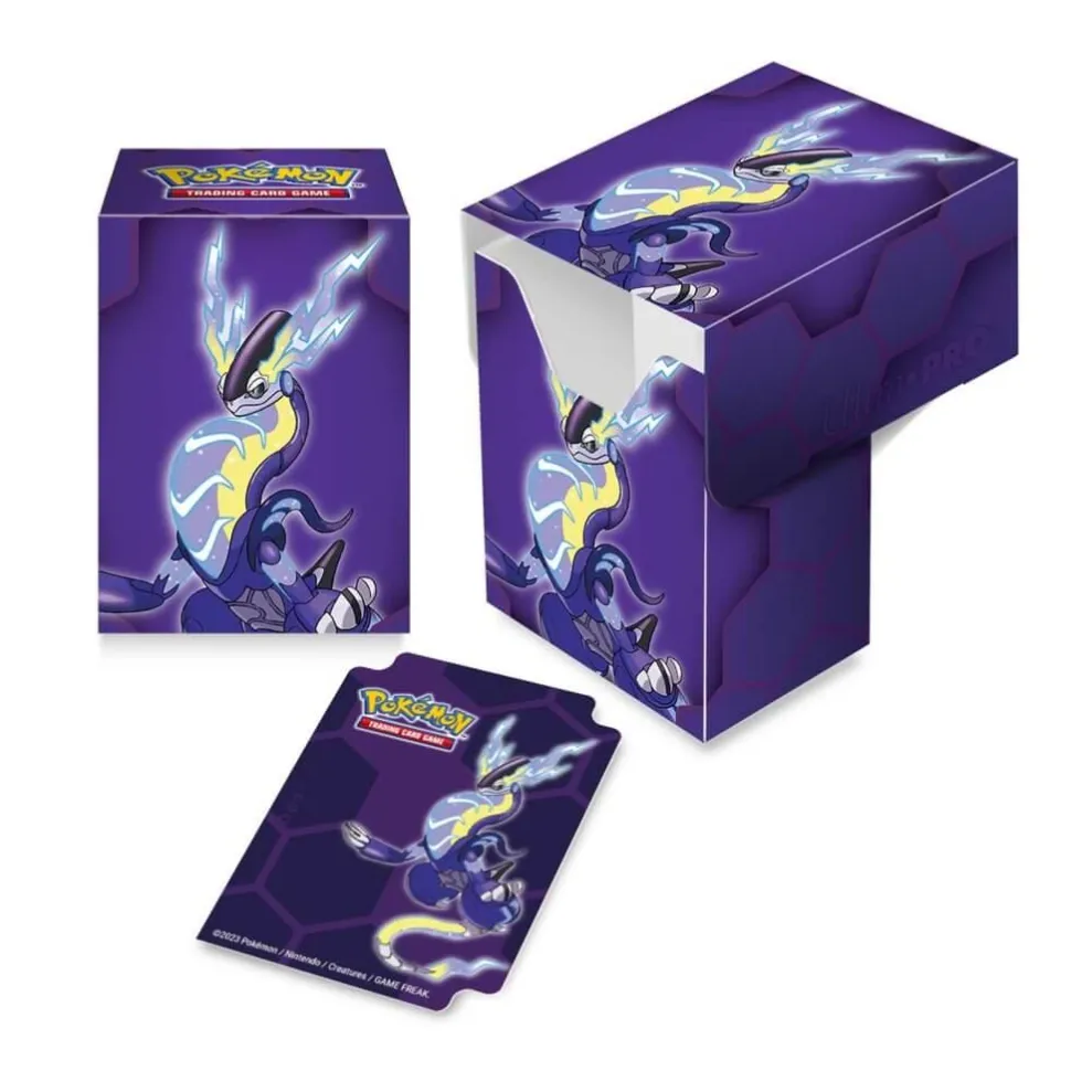 Pokemon - Miraidon ChromaFusion Standard Deck Protector Sleeves & Full View Deck Box Combo Pack