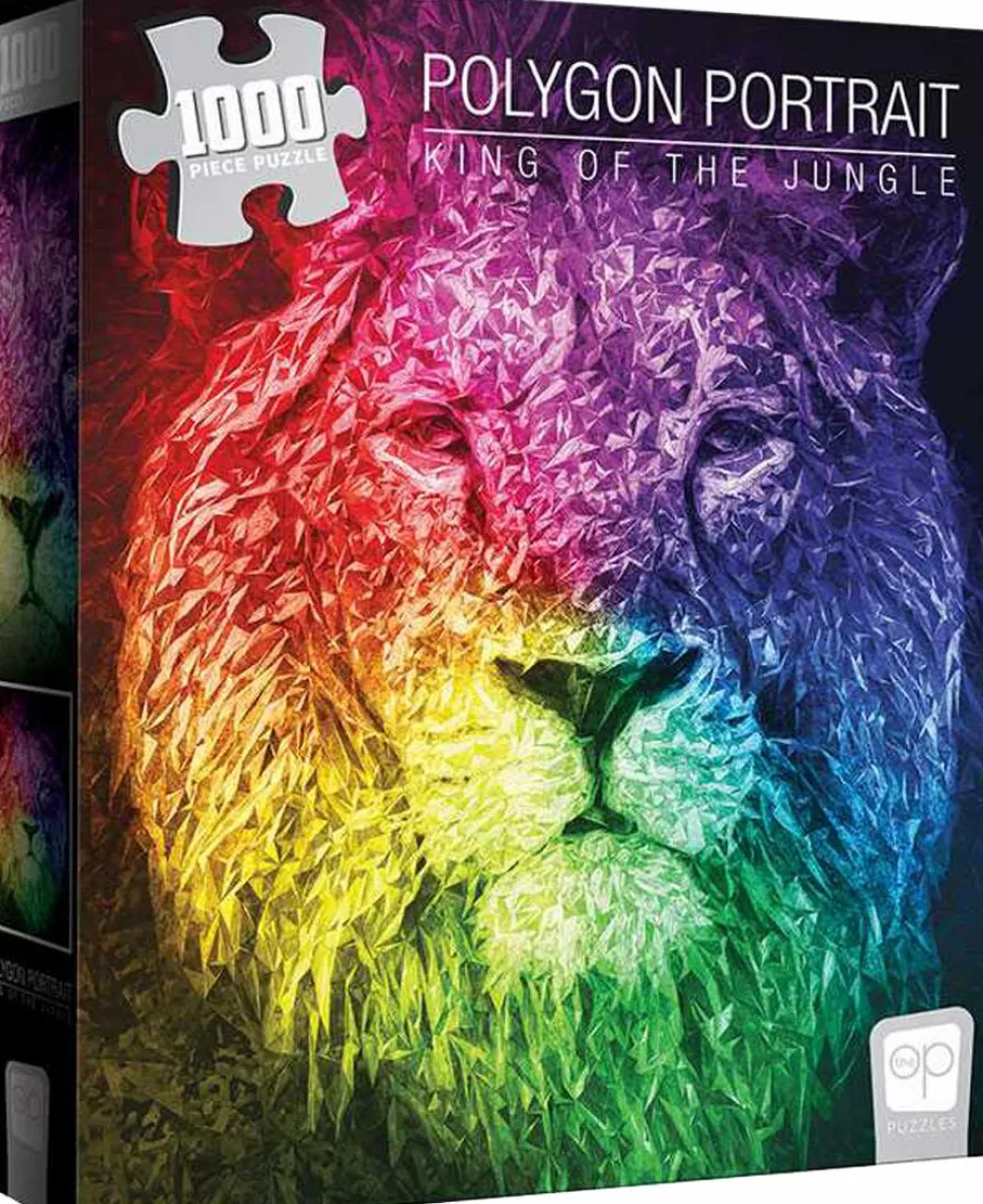 Polygon Portrait - King of the Jungle Jigsaw Puzzle (1000 Pieces)