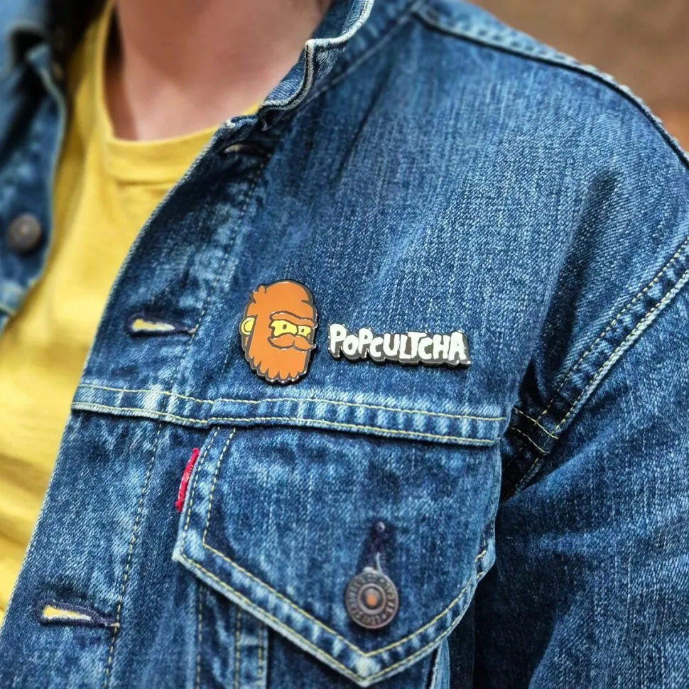 Popcultcha - Bigfoot Head (Sketch) Enamel Pin