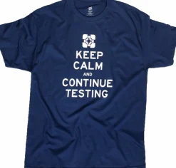 Portal - Portal 2 - Keep Calm Continue, Testing Premium Slim Male T-Shirt