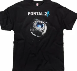 Portal - Portal 2 - Wheatley In Space Black Male T-Shirt