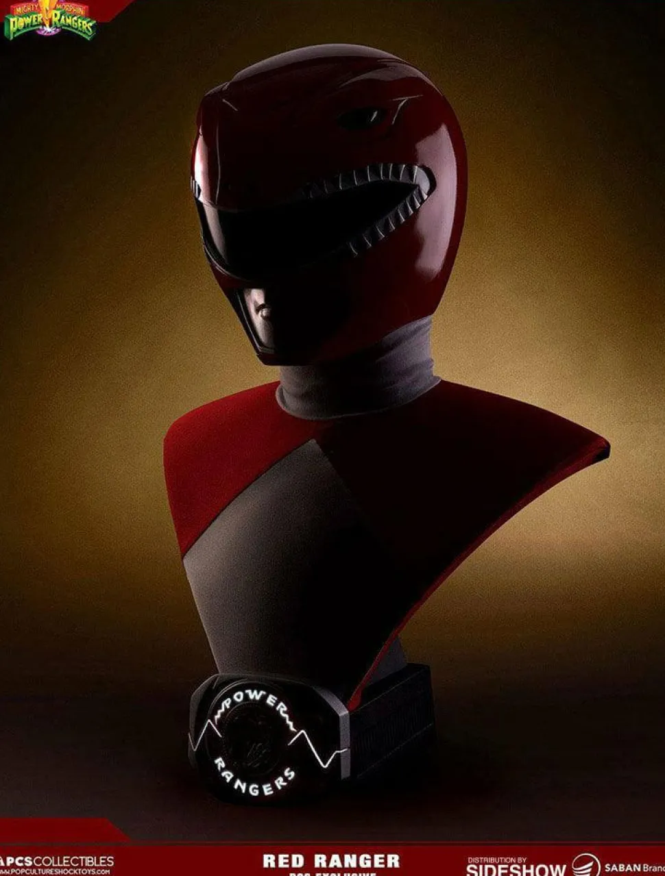 Power Rangers - Red Ranger Exclusive 1:1 Scale Life-Size Bust