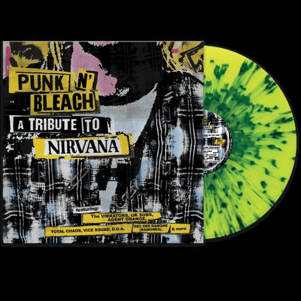 Punk N' Bleach - A Tribute To Nirvana LP Vinyl Record (Green Splatter Coloured Vinyl)