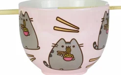 Pusheen - Ceramic Ramen Bowl with Chopsticks